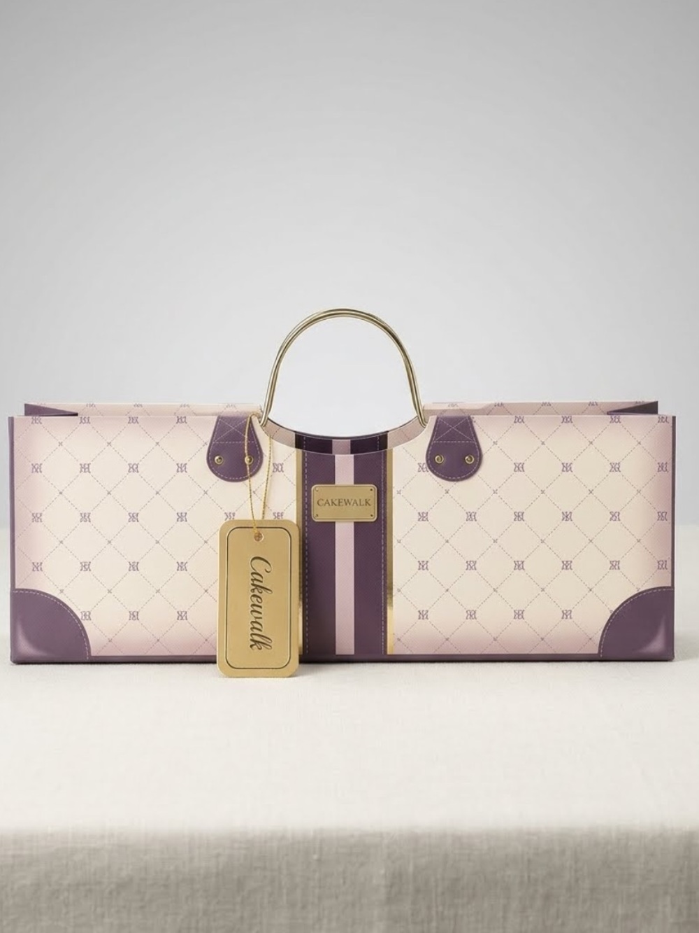 Cakewalk Novelty Wine Purse Gift Box  Suitcase Luggage Treat Tote Handbag